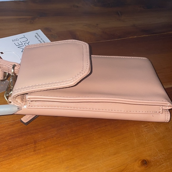 NWT Time and Tru Women's Natalie Wallet crossbody purse String Ornage peach - Picture 12 of 15